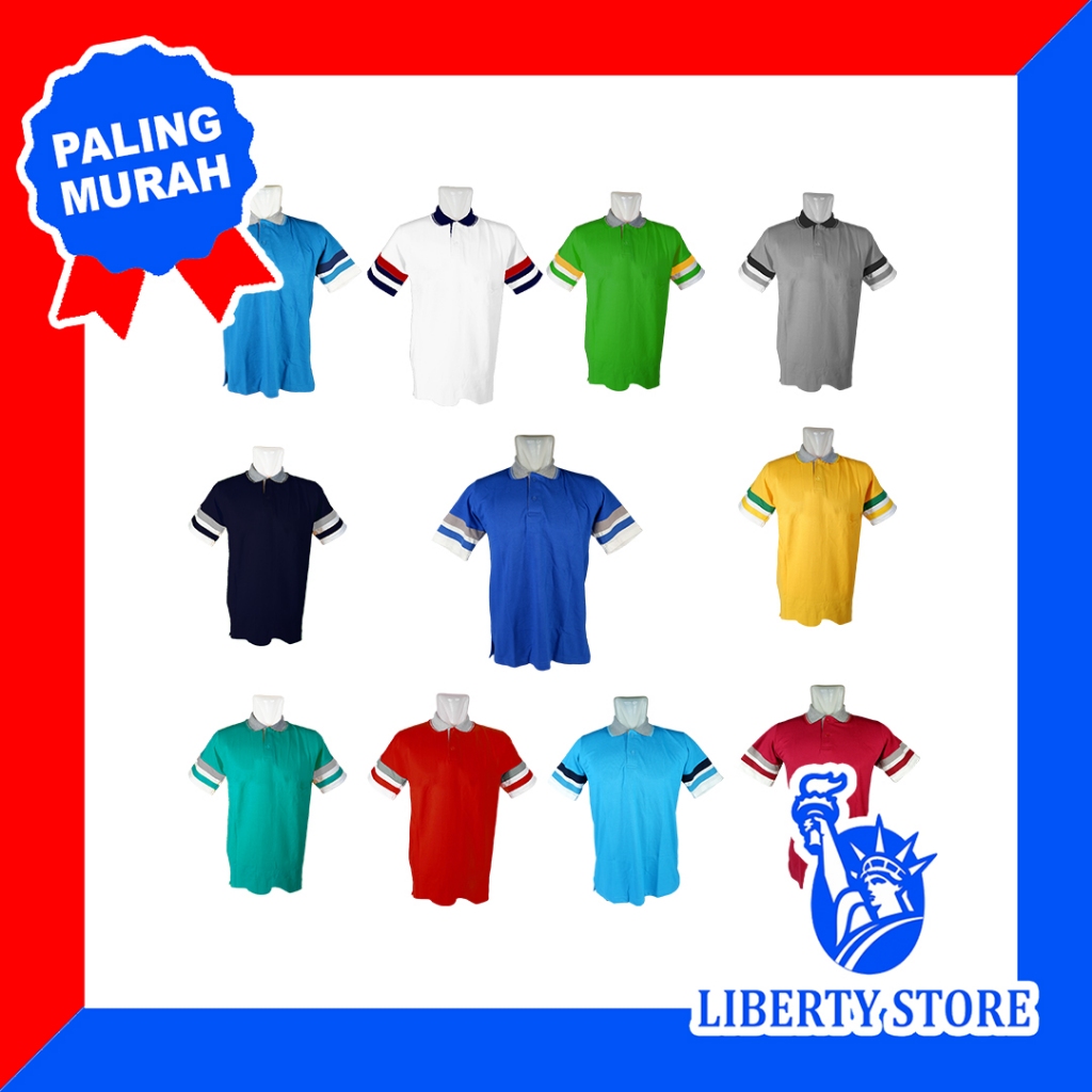 KATUN LIBERTY 17 เสื้อยืดแขนสั้นกีฬาคอปก ADS WAFEL COTTON