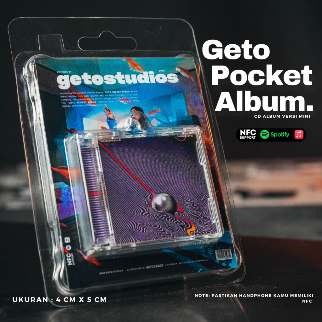 Tame Impala NFC Pocket Mini Album - พวงกุญแจอัลบั้มขนาดเล็ก NFC - อัลบั้มซีดีขนาดเล็ก Gato Studios