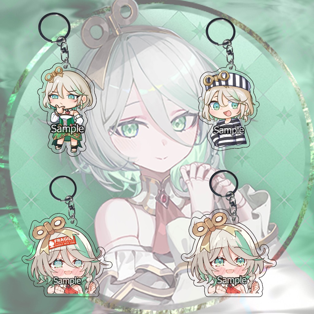 GANTUNGAN Hololive gen 4 en Cecilia Immergreen พวงกุญแจ - Ganci - พวงกุญแจ - อะนิเมะ - เกม