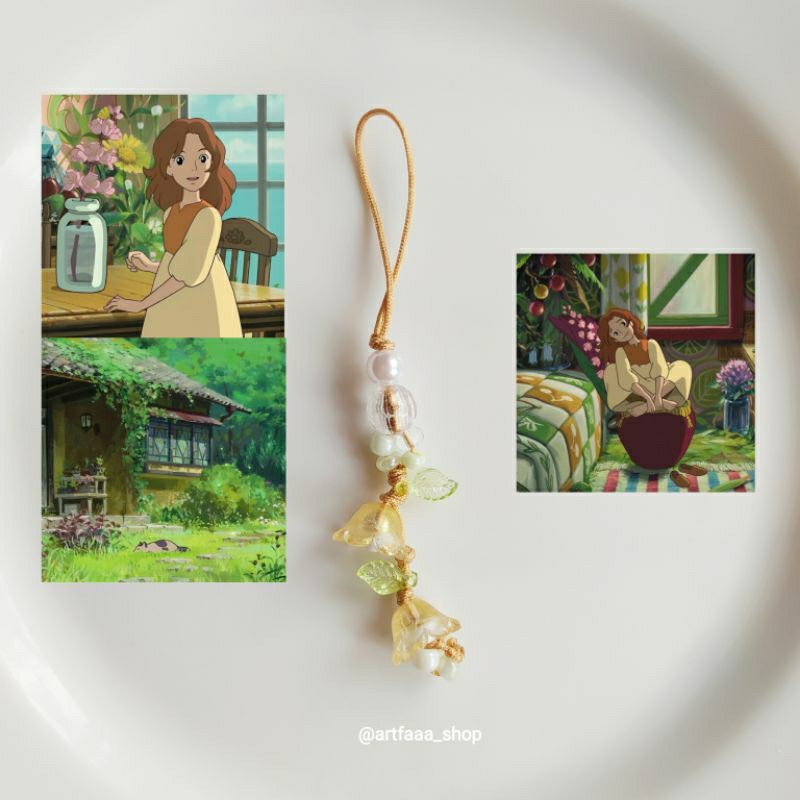 GANTUNGAN HP Artfaaa_shop ghibli พวงกุญแจ พวงกุญแจความงาม พวงกุญแจโทรศัพท์มือถือ พวงกุญแจ Ghibli พวง