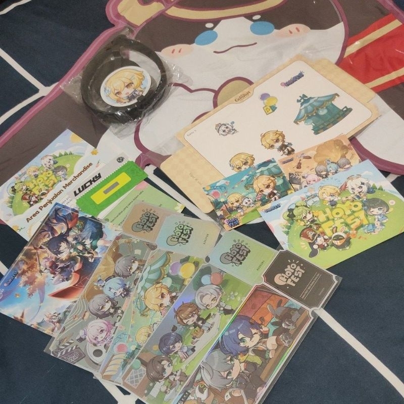 [READY] Hoyofest 2024 Hoyo Fest Genshin ผลกระทบ Honkai Star Rail Zenless Zone Zero ตุ๊กตากระดาษโฮโลแกรมตั๋วฟรี holo aether lumine Paimon wise belle yunli โค้งปอมปอมบอลลูนน้ําตาของ Themis Honkai 3