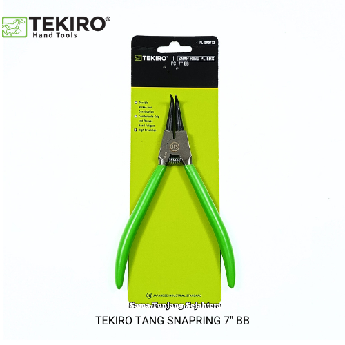 TEKIRO SNAPRING PLIERS 7" BB (OPEN BENDING) / (EB) EXTERNAL BENT 7 INCH