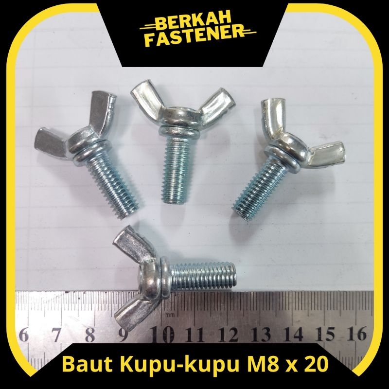 สลักเกลียวผีเสื้อ M8 x 40