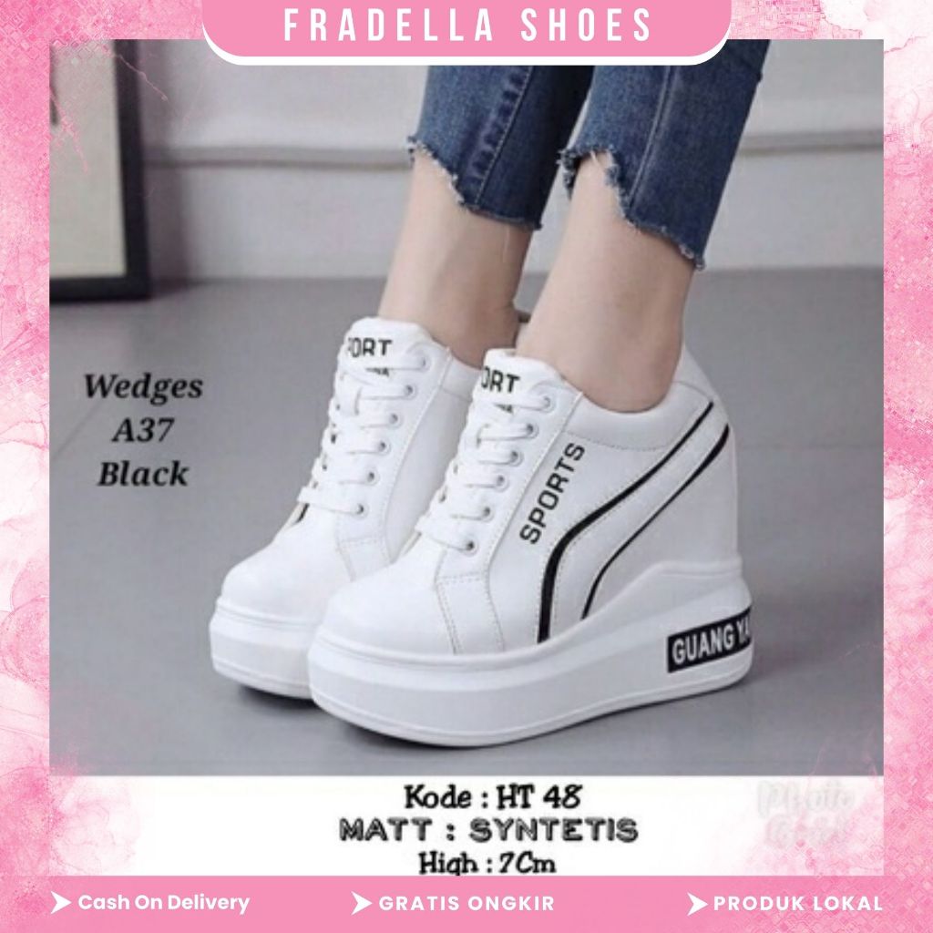 Fradella21 - WOMEN& 39;S SNEAKERS BOOTS MODEL WEDGE RIGHTS IN HT 48