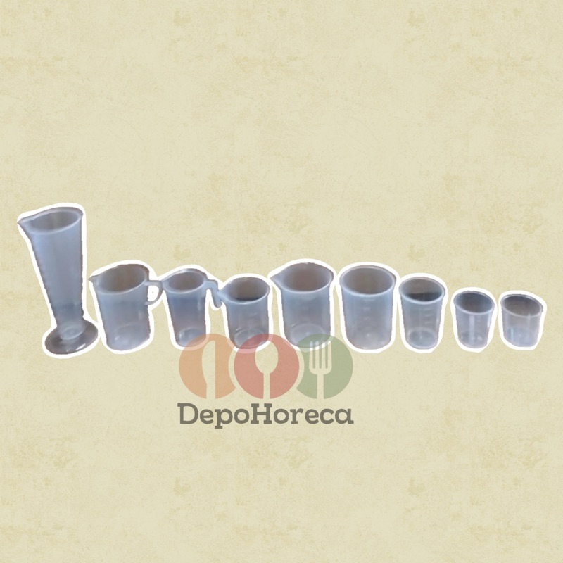 ถ้วยตวงพลาสติก / ถ้วยตวงพลาสติก / ถ้วยตวงพลาสติก / ขนาด 30ml 50ml 100ml