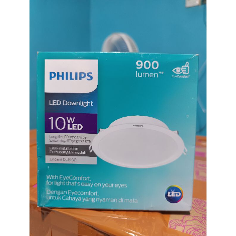 Philips LED Downlight 10w (Emasco - DL190B) - ปิด/ปิด