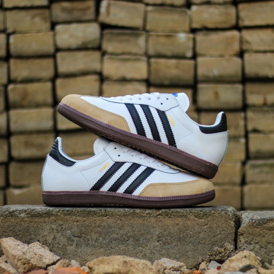 Adidas samba Shoes - White Gum - Import // adidas samba Premium/adidas samba Shoes For Men Women And