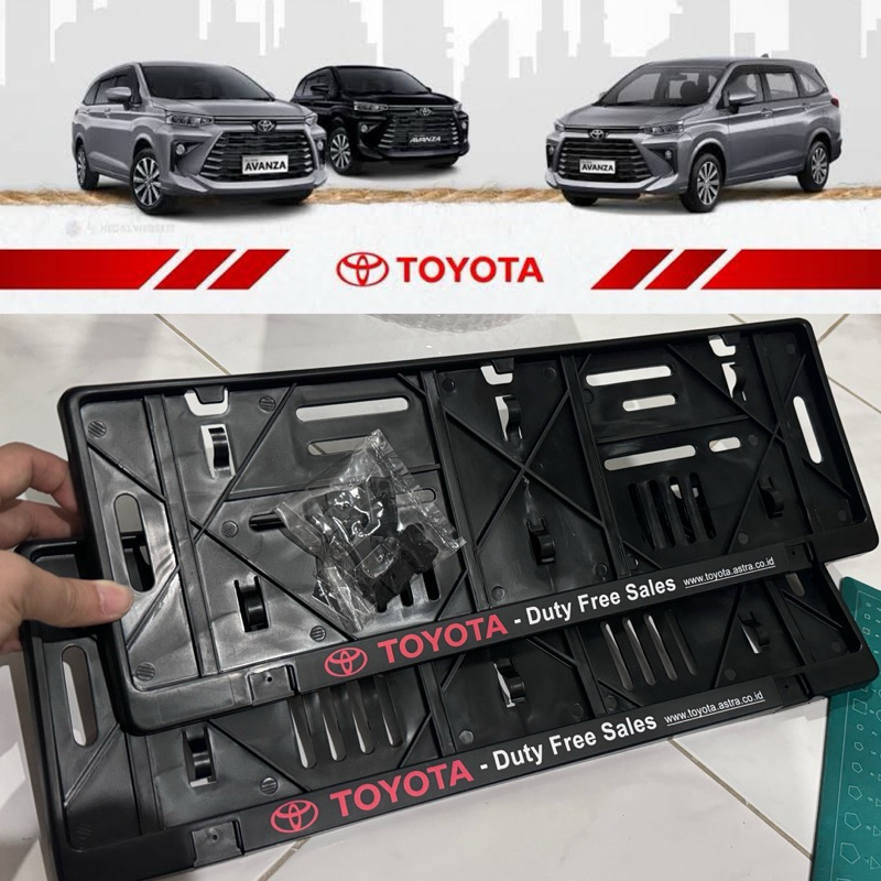 กรอบป้ายทะเบียนรถยนต์ Toyota Duty free astra