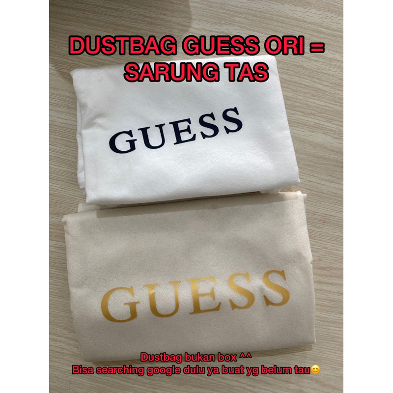 กระเป๋าเก็บฝุ่น Guess ของแท้พร้อมกระเป๋า