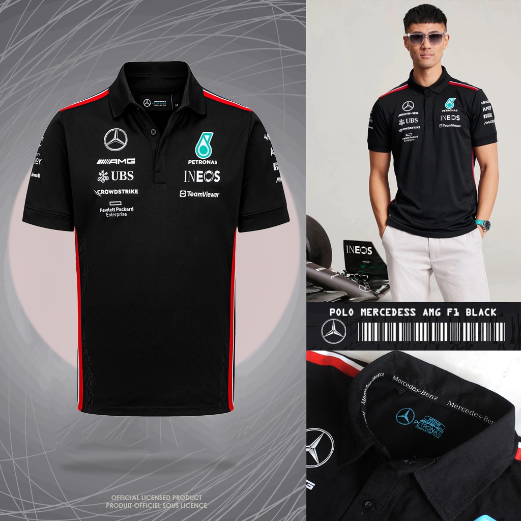 Polo RACING / POLO PREMIUM AMG F1 2023 24S / BAJU PREMIUM / POLO SHIRT F1 / POLO FORMULA 1 / POLO LE