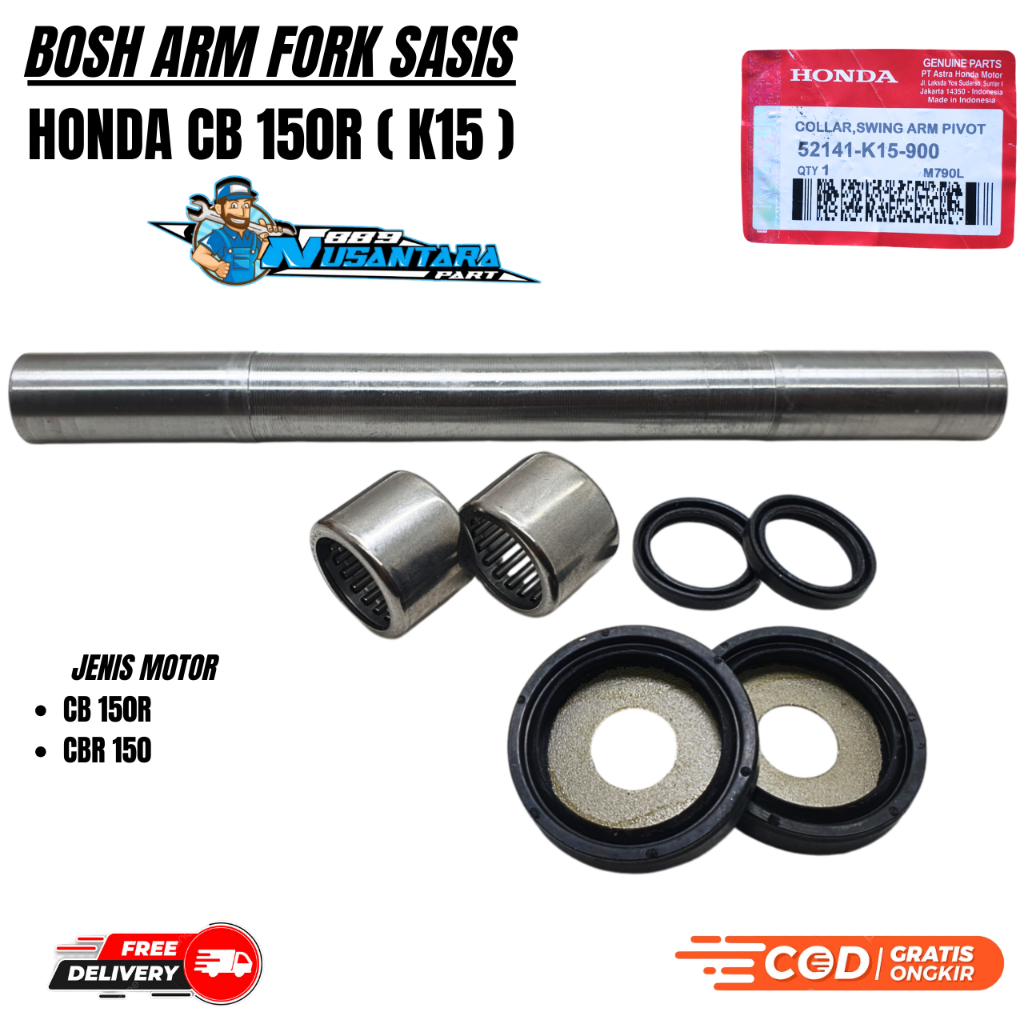 BOSH ARM CB150R OLD / CB150R LED / CBR150 / BOSH ARAM FROK SWING ARM BEARING BAMBOO ARM CB150