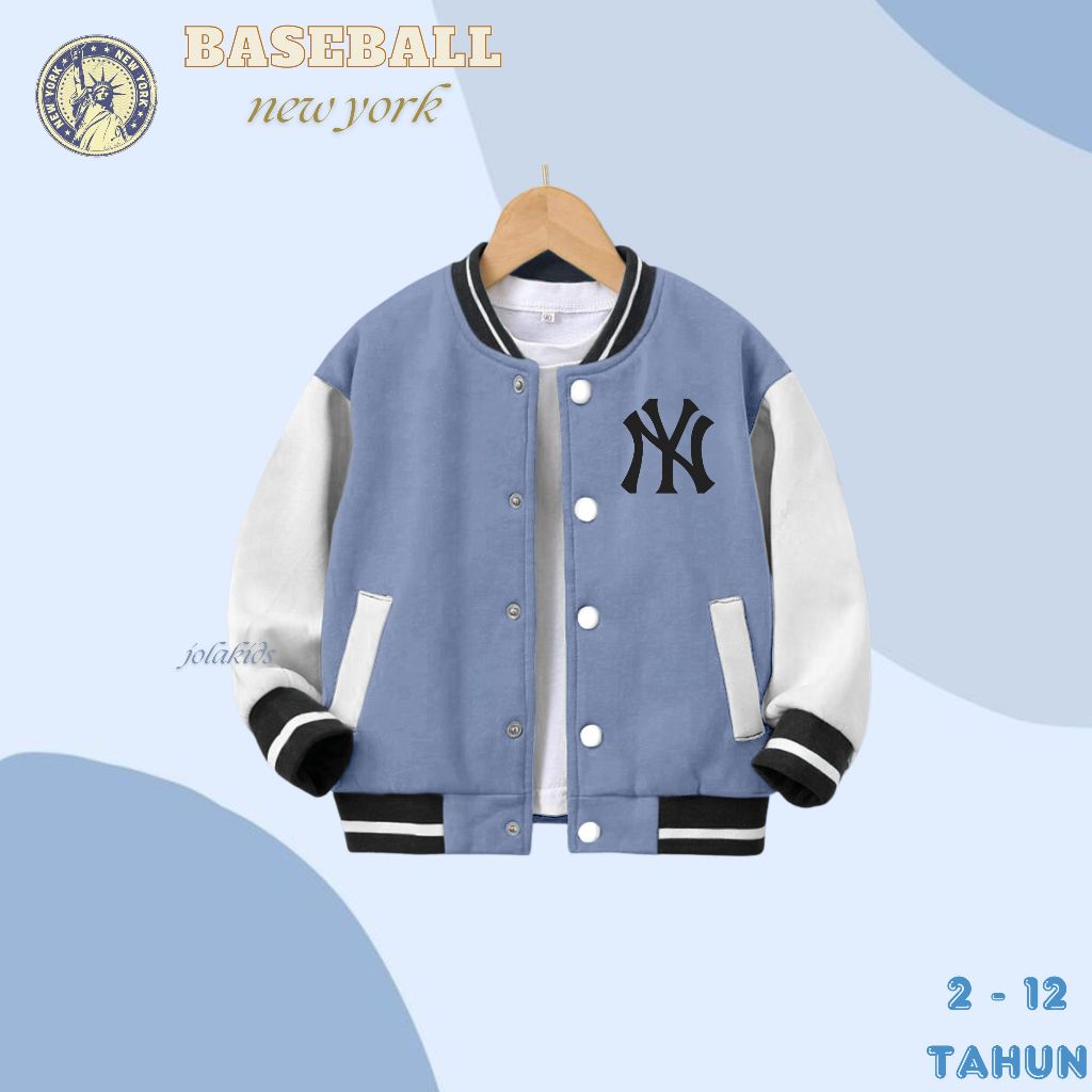 ที่ & นิวยอร์ค เด็กชายเบสบอลแจ็คเก็ตอายุ 2 3 4 5 6 7 8 9 10 11 12 ปี/ความสดใส เด็กเสื้อกันหนาวเสื้อกันหนาวหมวกแจ็คเก็ต