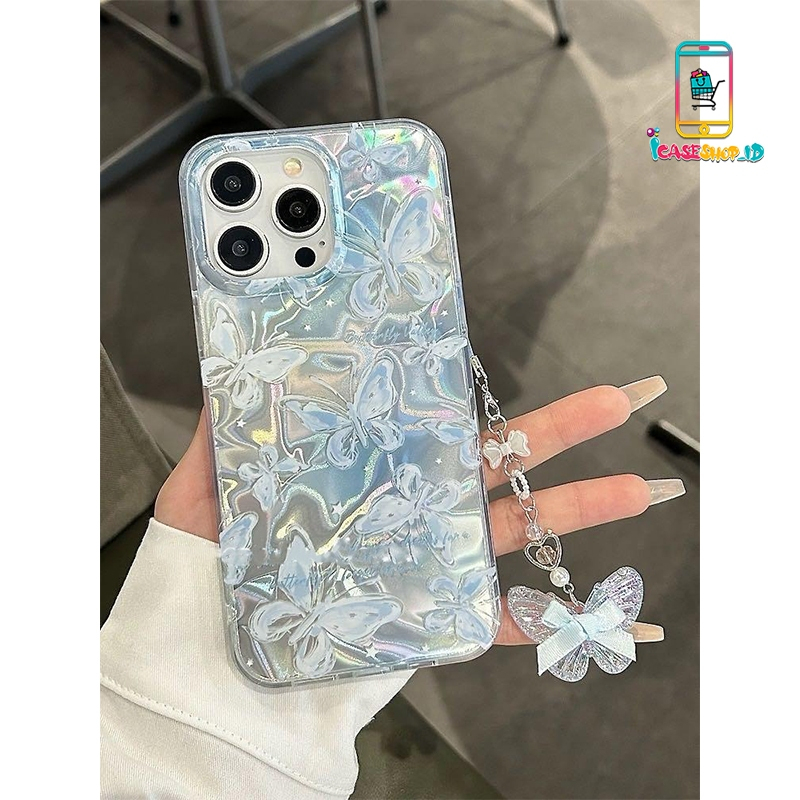 GUNDAN SS910 น่ารัก MOTIF SILICONE CASE BUTTERFLY HANGER STRAP สําหรับ REALME 5 5i 6 7 8 9 9i 10 11 