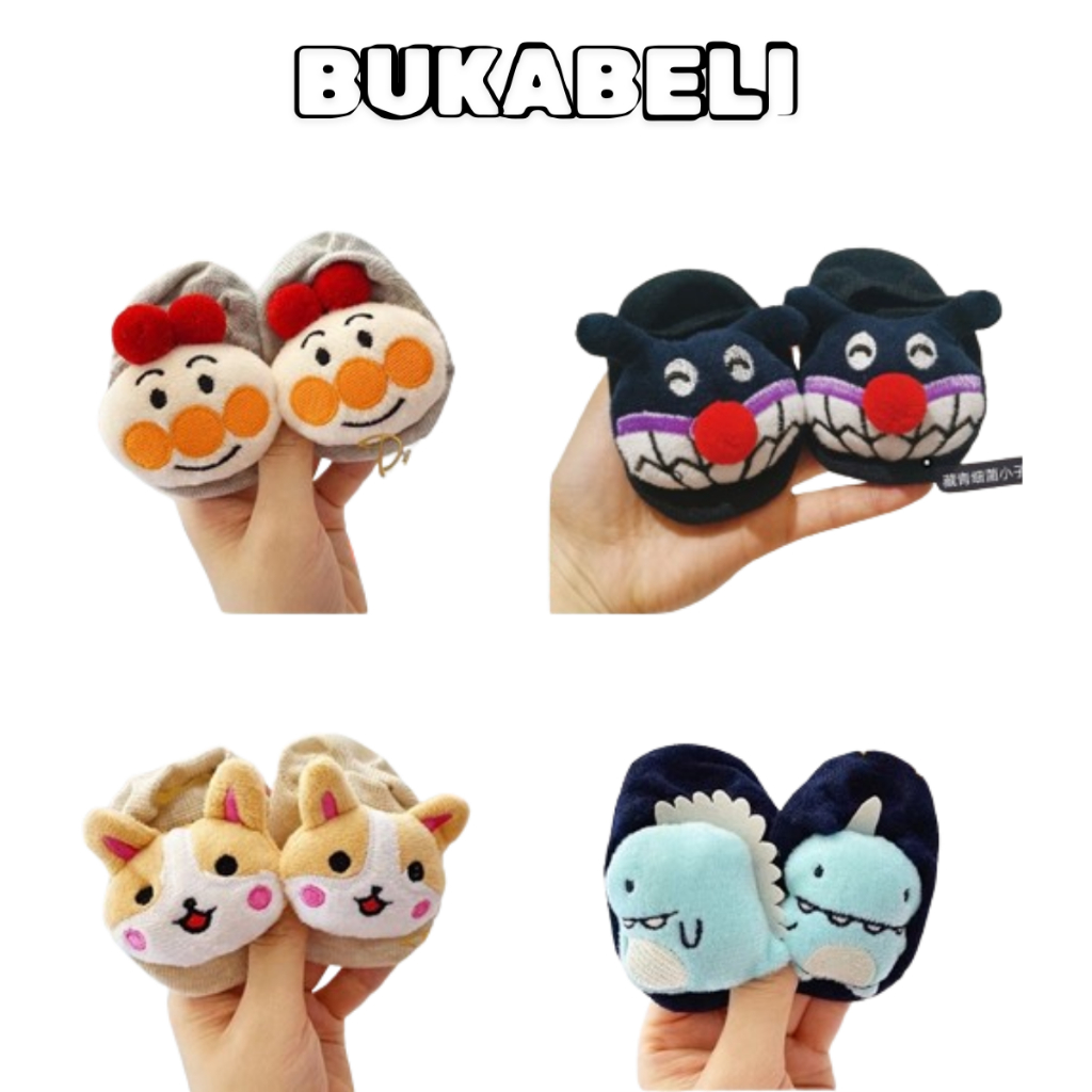 Bukbeli (3) (WAREHOUSE CLEARANCE) น่ารัก 3D ถุงเท้าเด็กถุงเท้าตัวอักษร Unique Motif ถุงเท้าถุงเท้าเด