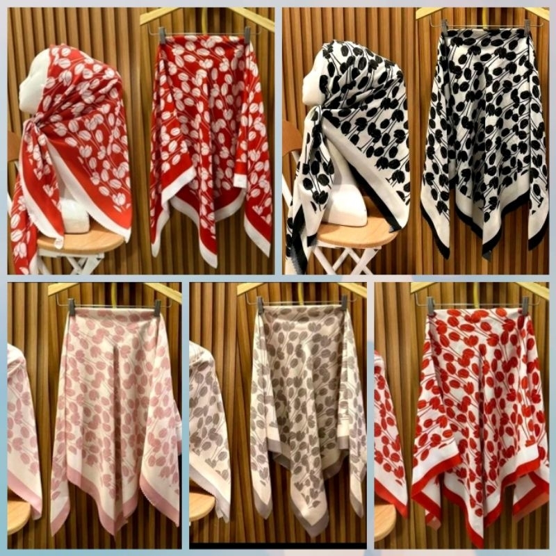 ฮิญาบ serie ทิวลิปฮิญาบ ฮิญาบทรงสี่เหลี่ยม sublime Pashmina