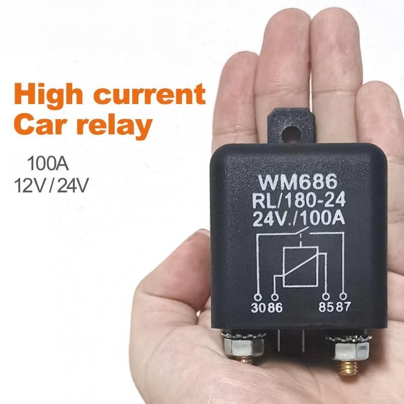 รีเลย์สตาร์ท 100A 12V 24V สําหรับรีเลย์แอมป์ใหญ่ยานยนต์