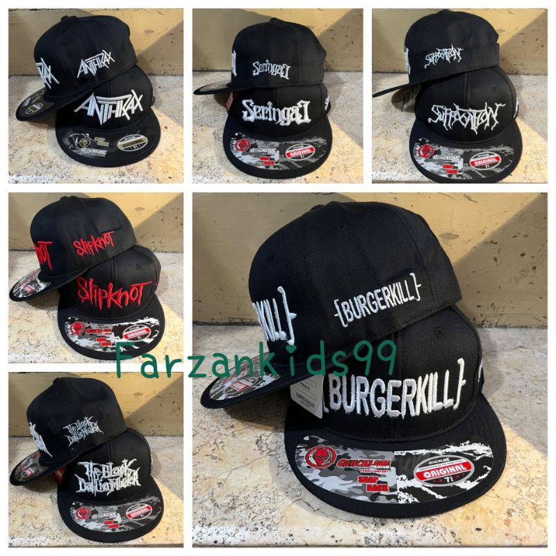 MUSIC BAND EMBROIDERED SNAPBACK HAT METAL SNAPBACK
