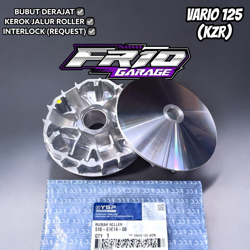 ต้นฉบับ FCC Roller House Vario PULLEY VARIO CUSTOM 1 ชุด LATHE + SCROLL ROUTE PART ORIGINAL PULLEY C