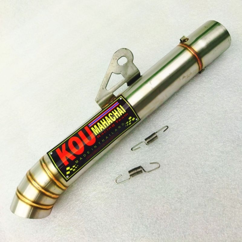 เปิดท่อ KOU mahachai Canister ประเภทหลอด 51 มม.ท่อไอเสียสากลสําหรับข้อศอกใหญ่ 51 มม.tmx xrmrs wave r