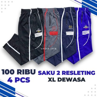 PROMO 100RB DAPAT 4 CELANA TRAINING SAKU SLETING BAHAN LOTTO TEBAL OLAHRAGA