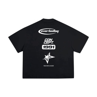 EVERLASTING T Shirt Boxy Oversize Concept Black & White | Baju Kaos Skena