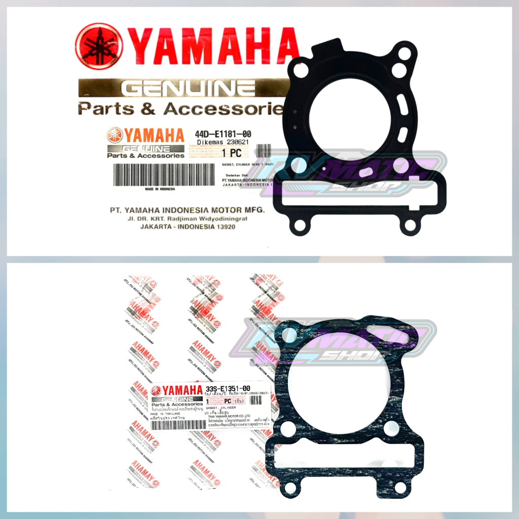 บล็อกบรรจุ+แพ็ค DEKSEL XEON คาร์บูเรเตอร์ XEON ORIGINAL YAMAHA ของแท้ PART (44D-E1181-00+33S-E1351-0