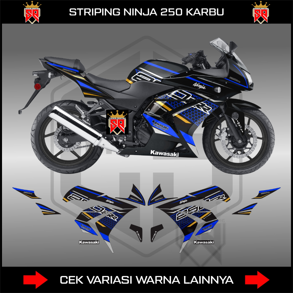 Striping NINJA 250 Carb/DECAL STICKER KAWASAKI NINJA Carb 250R