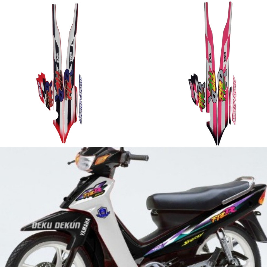 Yamaha F1ZR 1997 Striping Stickers Motorcycle Body List Yamaha F1ZR 1997 Standard Stickers Best