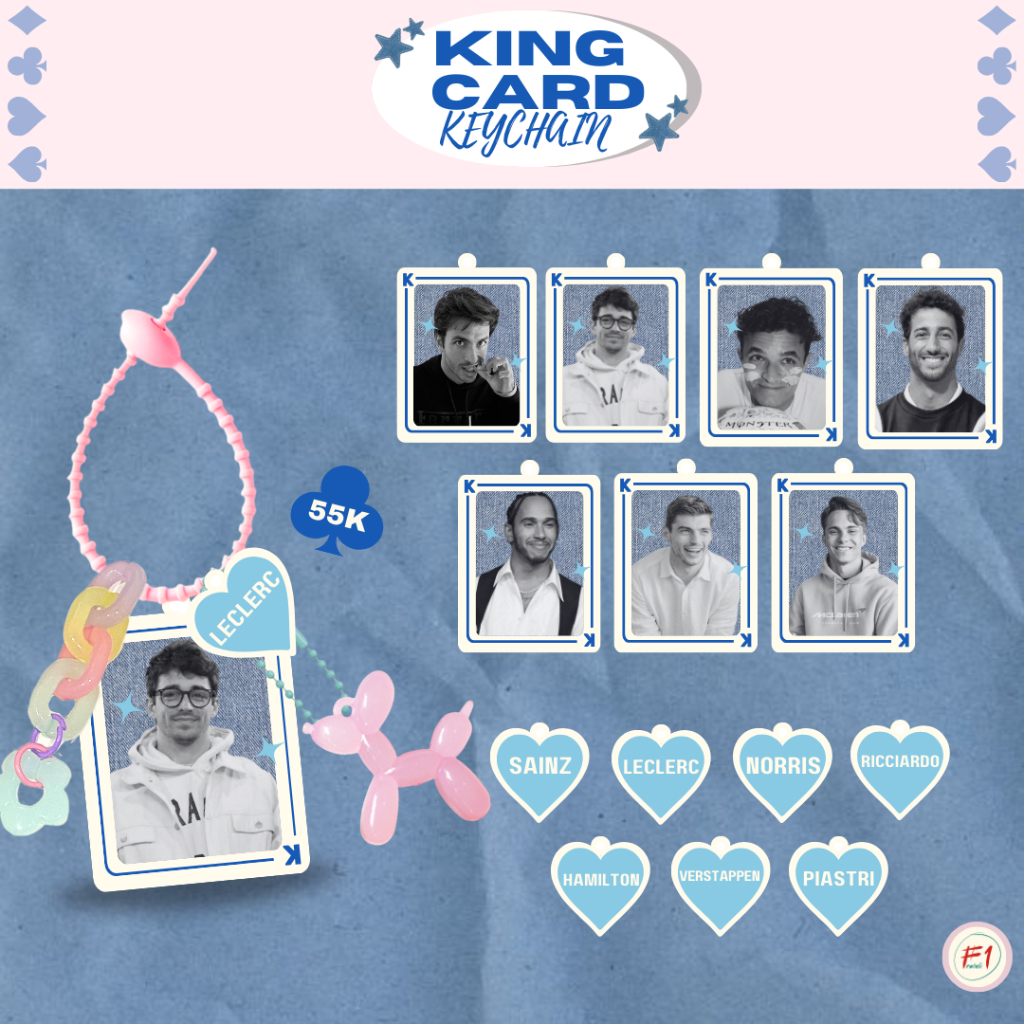 พวงกุญแจการ์ด King GANTUNGAN F1 | F1 fanmade fanmerch พวงกุญแจ (รหัส: KCK)