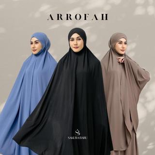 SAKURABARU - Mukena Arrofah Menutup Dagu Ukuran Jumbo Jersey Anti UV++ Anti Bakteri  Premium Grad A