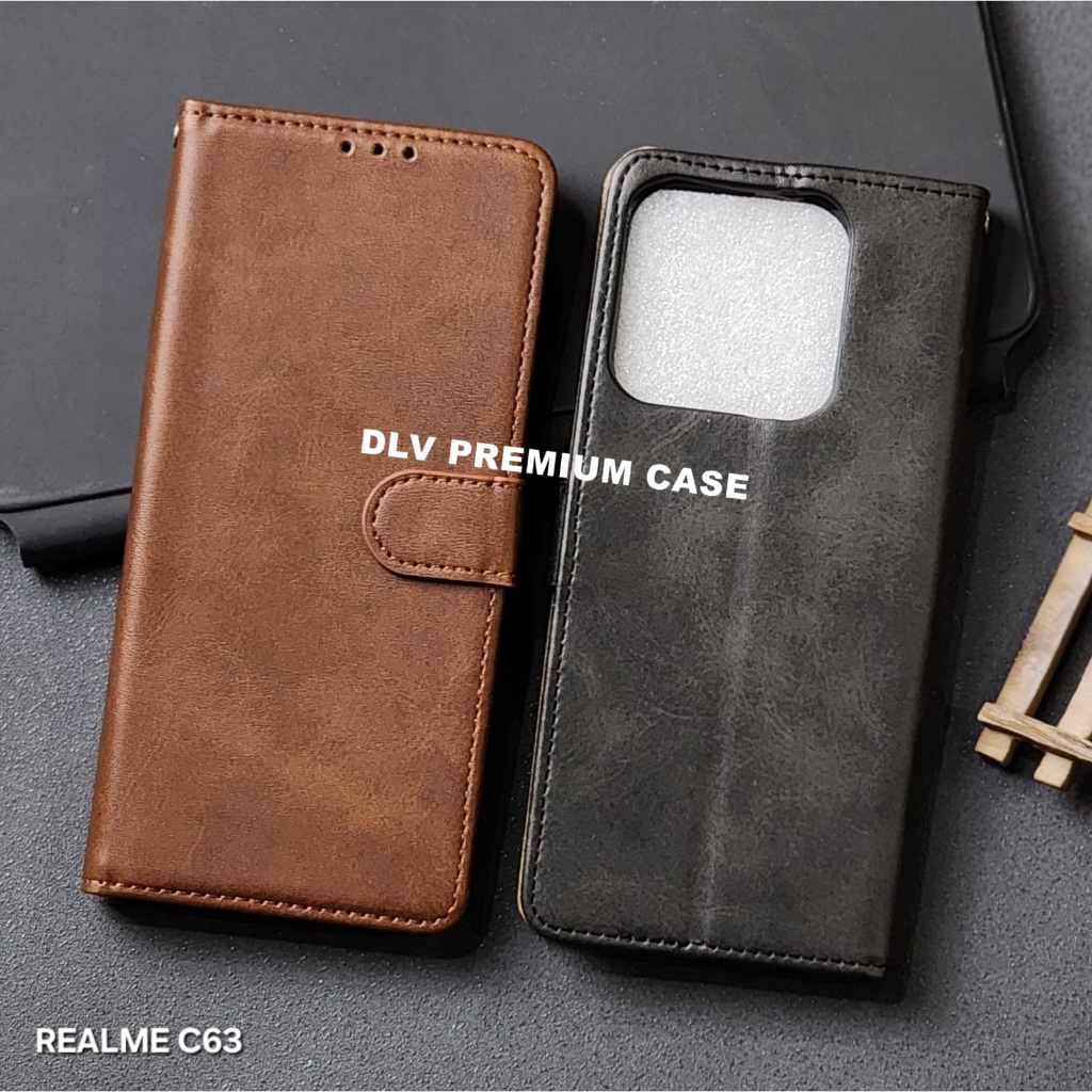 REALME C63 REALME C61 CASE FLIP COVER LEATHER FLIP CASE WALLET REALME C63 REALME C61 SBK