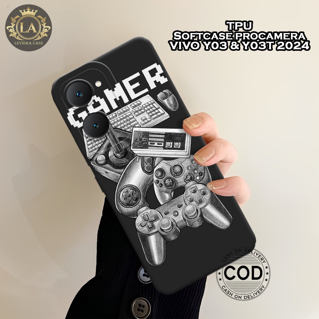 เคส HP ใหม่ล่าสุด VIVO Y03 / Y03T 2024 - เคส Leviora - เคสเกมแฟชั่น - เคส VIVO Y03 / Y03T Softcase -