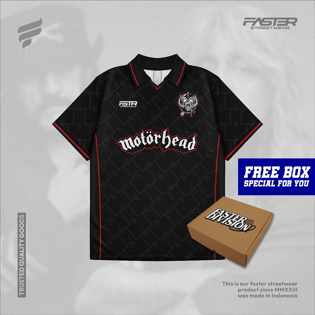 Motorhead Band Jersey - Classic Jersey - เสื้อวินเทจ - เสื้อกีฬา - เร็วขึ้น DIVISION