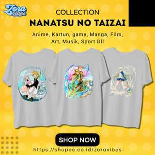 Kaos อนิเมะ MELIODAS The Seven Deadly Sins Nanatsu no Taizai kaos Japan kaos Antem kaos manga kaos anak kaos otaku