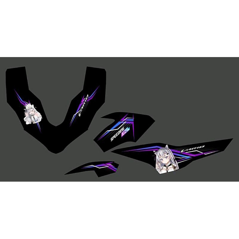 สติ๊กเกอร์ STRIPING VARIO 160 ANIME TRANSPARKENT CUSTOM LIST ANIME