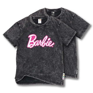 (ฟรีชื่อ) เสื้อยืดผ้าฝ้าย พิมพ์ลายตัวอักษร BARBIE MOTIF COTTUN 24s สําหรับเด็กผู้หญิง