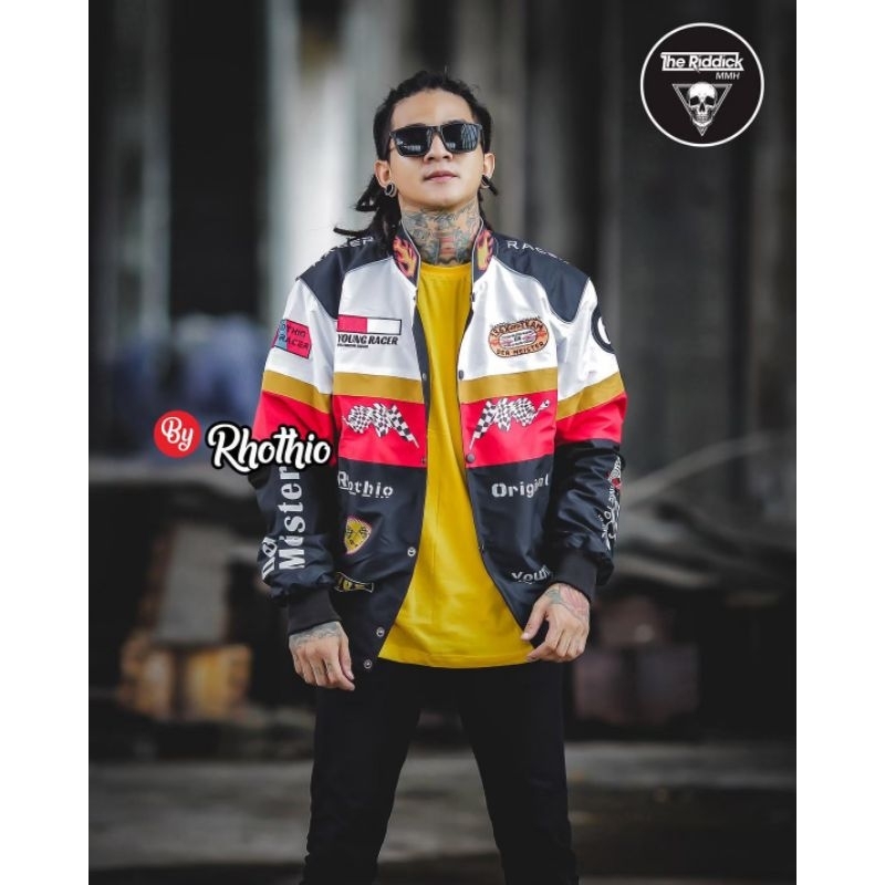 Sukajan เสื้อแจ็กเก็ตบอมเบอร์ พรีเมี่ยม ลาย SUKAJAN UNISEX DISTRO สไตล์ญี่ปุ่น