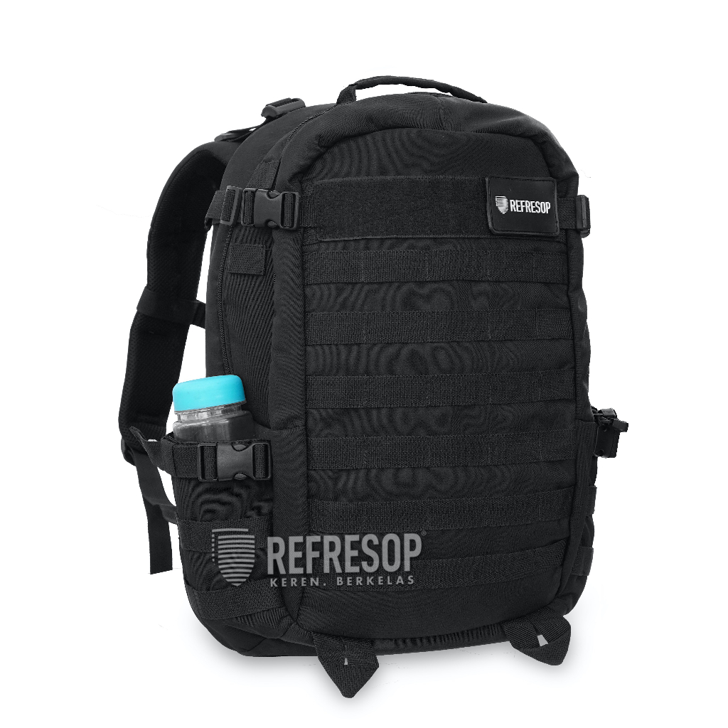 REFRESOP Original PX518 Mens Tactical Army Backpack - สีดํา