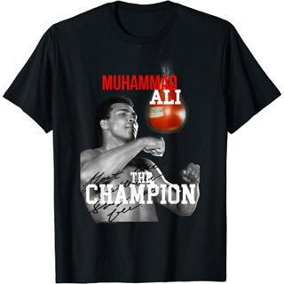 เสื้อยืดแฟชั่น ลาย Muhammad Ali Champion Velor สําหรับผู้ใหญ่ เด็กผู้ชาย ผู้หญิง อายุ 1 2 3 4 5 6 7 8 9 10 11 12 ปี