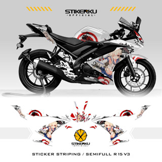 สติกเกอร์ ลาย KADOKAWA SHIMAKAZE 29 สําหรับ YAMAHA R15V3 SEMIFULL STOCK DECALS R15 V3