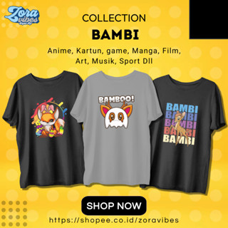 เสื้อยืด พิมพ์ลายการ์ตูนดิสนีย์ Bambi Walt