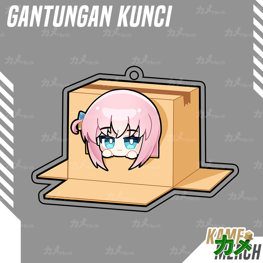 Gantungan [KAMEMERCH] พวงกุญแจ / พวงกุญแจ / พวงกุญแจ Bochi Bochi The Rock Box Anime KeyChain