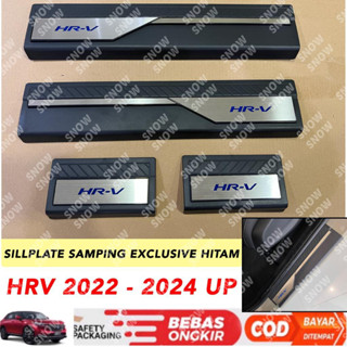 แผ่นปิดด้านข้าง สีดําโครเมี่ยม สําหรับ Honda HRV HR-V 2022 2023 2024 2025