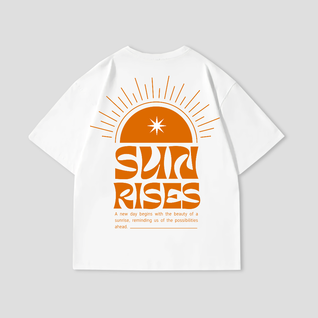 MADMAN SUNRISES เสื้อยืดโอเวอร์ไซส์ | เสื้อยืดโอเวอร์ไซส์ | เสื้อยืดโอเวอร์ไซส์ | ขาว ขาว ขาว ขาว ขา