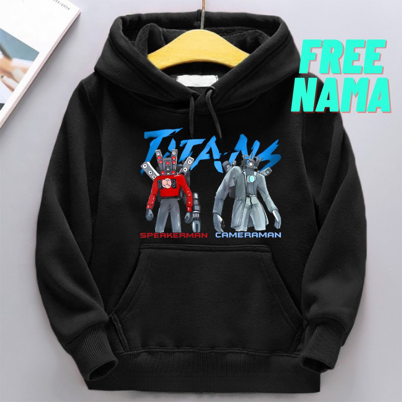 เสื้อฮู้ดเด็ก SWETER TITANS SPEAKER MAN x TITANS CAMERAMAN NEW UPGRADE SKIBIDI TOILET