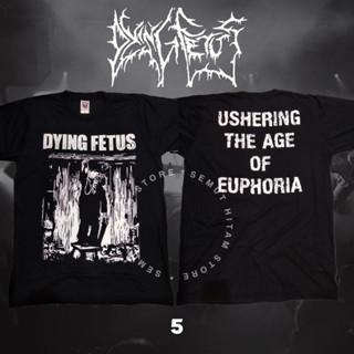 เสื้อยืด พิมพ์ลายวงร็อคร็อค วงดนตรี Prapatan Rebel Puritan DYING FETUS USHERING THE AGE OF EUPHORIA