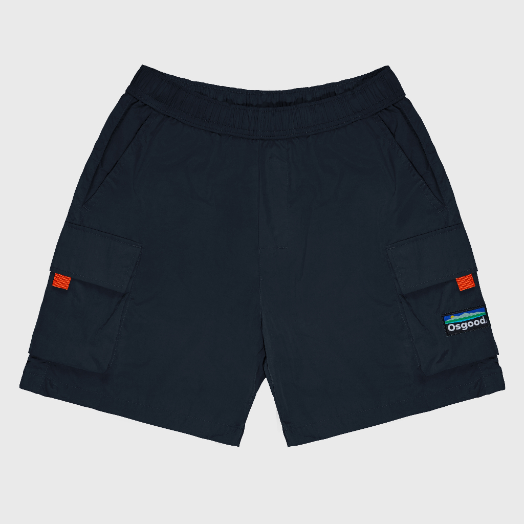 OSGOOD - CARGO BOARDSHORT PANTS - สีดํา