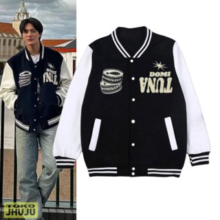 เสื้อแจ็กเก็ตเบสบอล Jeno Nct Domituna Varsity