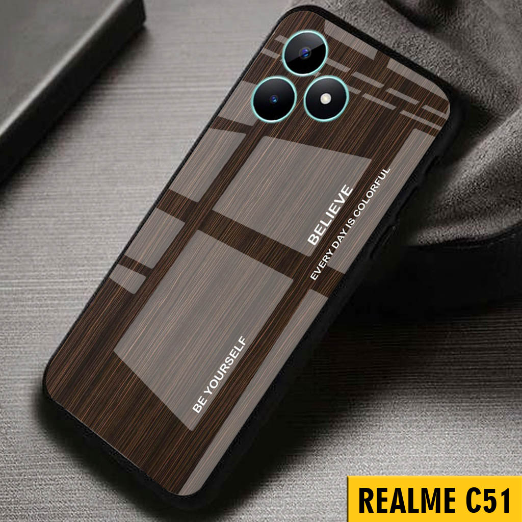 Softcase Glass Case REALME C51 - เคสมือถือ - REALME C51 - ฟิล์มกันรอยมือถือ - REALME C51 (S90)