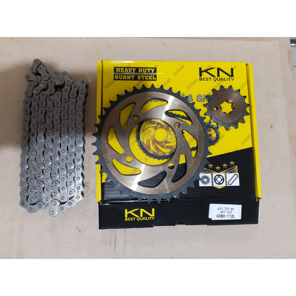 แพ็คเกจเกียร์ KN / OTOBAI Gearset Gir Package Chain Motor Jupiter MX 15T-39T 428H-112 ชุด